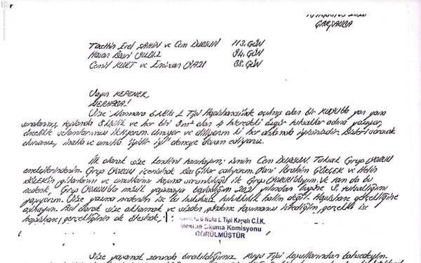 Grup Yorum emekçisi Cem Dursun'un "Kuyu Tipi" mektubuna sansür