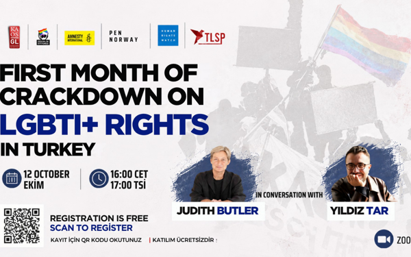 Judith Butler ve Yıldız Tar, Türkiye’de LGBTİ+’lara yönelik baskıları konuşacak
