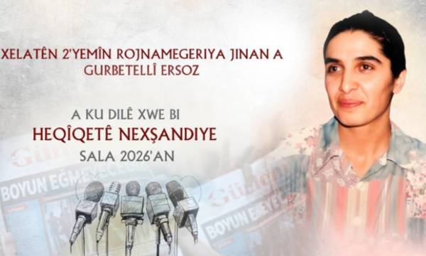 Xelatgirên Xelatên Rojnamegeriya Jinan a Gurbetellî Ersoz diyar bûn