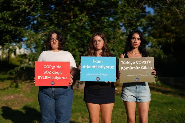 Gençler COP31 Başkanlığı’na seslendi: "Geleceğimizi ertelemeyin!"