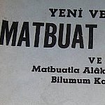 Matbuat Kanun Dairesinde Serbesttir!
