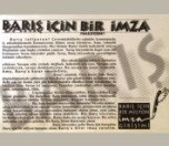 Barış için 1 Milyon İmza Yağdı