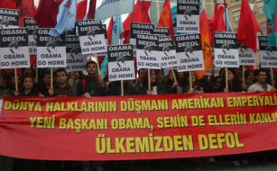 Protests as Obama Leaves Turkey