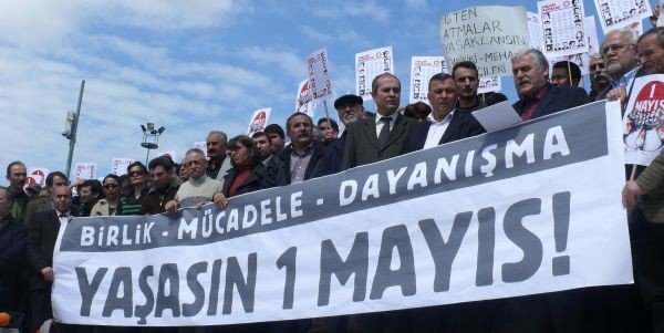 DİSK, KESK, TMMOB ve TTB 1 Mayıs'ta Taksim'de