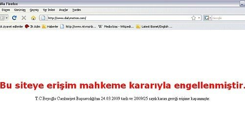 Türkiye'de Yasaklı İnternet Sitelerine DailyMotion da Eklendi