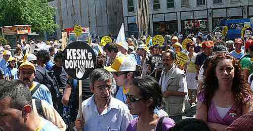 KESK Trade Union Protest Obstructed by Police
