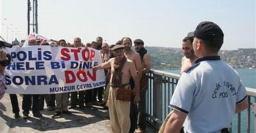 Çevre Aktivistleri Barajlara, Siyanürlü Altına Karşı Boğaz Köprüsündeydi