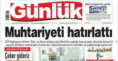 Günlük Newspaper Receives 2-Month Publication Ban