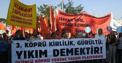 Istanbulites Protest against Planned Third Bridge