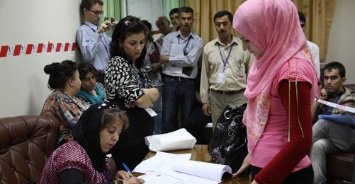 Kürdistan'da Seçimler Başladı