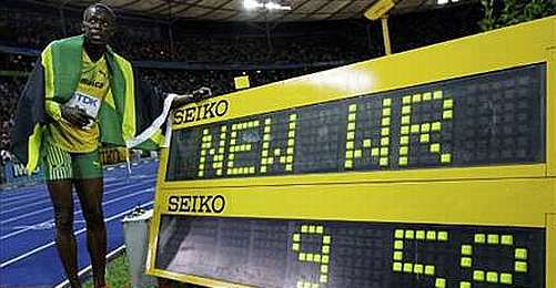 Usain Bolt Kendini Aştı: 100 Metrede Yeni Dünya Rekoru 9.58
