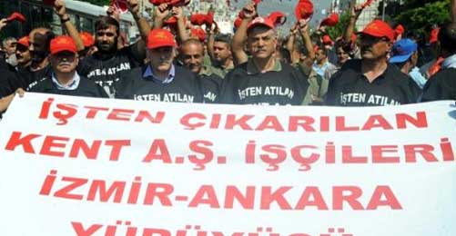 Kent AŞ Emekçilerinin Yürüyüşü Ankara'ya Yaklaşıyor