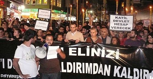 Taksim'de Bini Aşkın Kişi Dink İçin Merhamet Değil Adalet İstedi