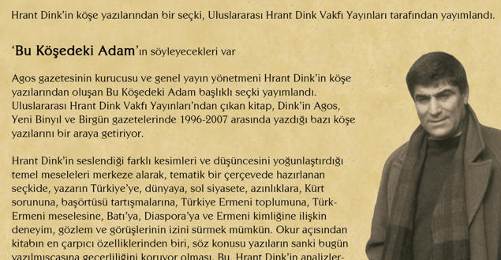 Hrant Dink'in Köşe Yazıları Kitap Oldu