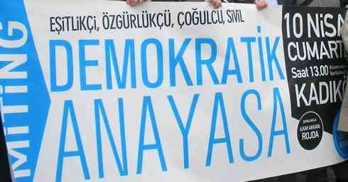 AKP Taslağı Demokratik Anayasa Mitingini Böldü  