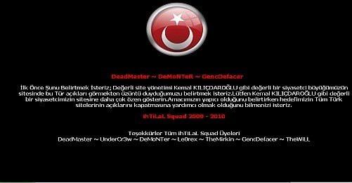 Kılıçdaroğlu’nun Sitesi Hacklendi