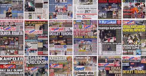 Gazetelerin İlk Sayfalarında İsrail'in Saldırısı
