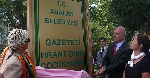 Kınalıada Sahilinde Artık "Hrant Dink Çocuk Parkı" Var