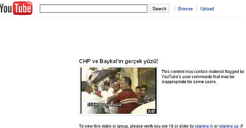 YouTube, Baykal Görüntülerini Çıkarttı