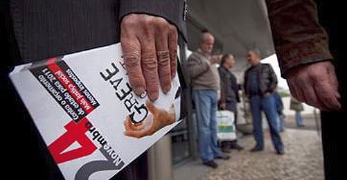 Bütçe Kesintilerine Karşı Portekiz de Genel Grevde