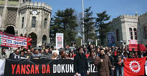 Gazeteciler 1 Mayıs'a Çağrı Yürüyüşü Yaptı 