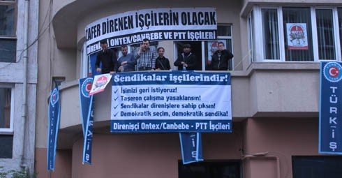 Ontex/Canbebe ve PTT İşçisi Türk-İş'i İşgal Etti