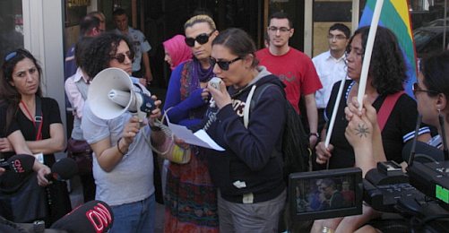 Şişli'de Trans Bireylere Yönelik Şiddete Protesto