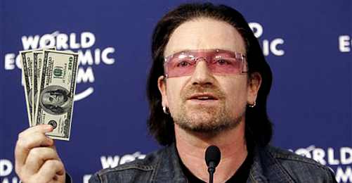 "Yoksulluğu Sömürme, Vergini Öde U2"