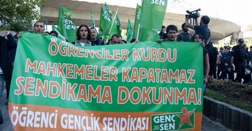 Genç-Sen Members Protest Closure of their Union