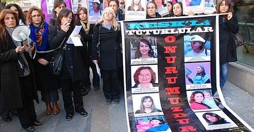 KESK'li Kadınlardan Tutuklu Arkadaşlarına Destek