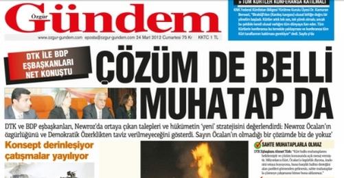 Publication Ban for Özgür Gündem Newspaper 