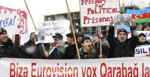 Eurovision Sahnesine Önce Azeri Hak Savunucuları Çıktı