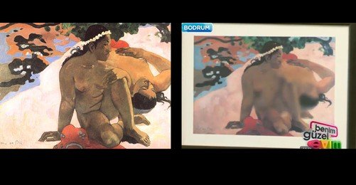 Gauguin'e Televizyonda Sansür