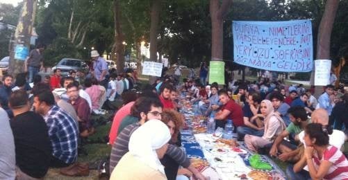 Gezi Parkı'nda "Kardeşlik İftarı"