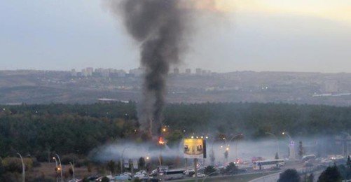 Polis Müdahalesi Sonrası ODTÜ'de Yangın