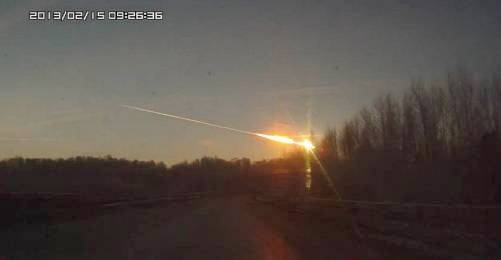 Rusya'ya Meteor Düştü