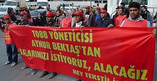 Dilan Alp Babasının Hey Tekstil Direnişi İçin 1 Mayıs'taydı
