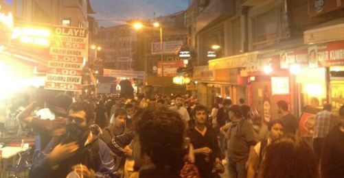 Polis Beşiktaş'tan Taksim'e Çıkmak İsteyenlere Saldırıyor