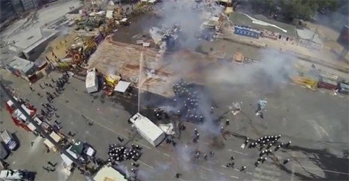 Polisin Düşürdüğü Helikopterden Müdahale Görüntüleri