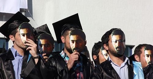 Graduates Walk With Ethem Sarısülük Masks 