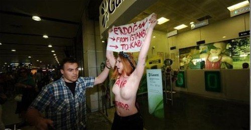FEMEN Protests in Istanbul