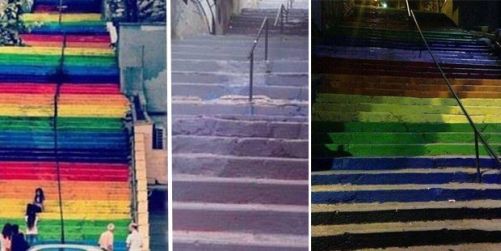Belediye Fındıklı Merdivenlerini Yeniden Boyadı