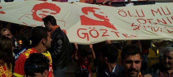 Göztepe-Hatay Maçında Gezi Pankartı