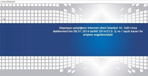 Vimeo Banned in Turkey