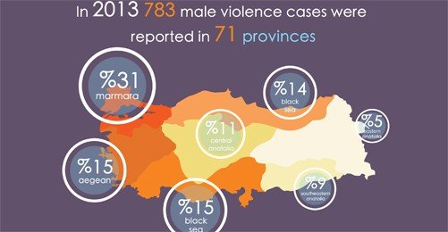 Infographic of Male Violence 2013