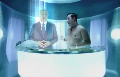 Huge Hologram of PM Erdoğan  