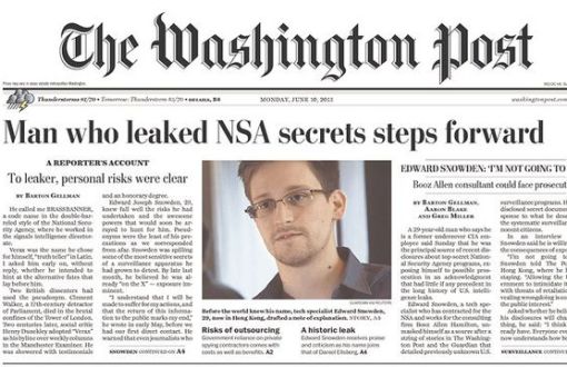 Snowden'ın NSA Belgeleri Pulitzer Kazandırdı