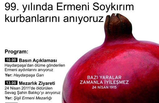 Ermeni Soykırımı Taksim'de Anılacak