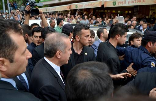 Erdoğan, Soma'da Markete Sığındı