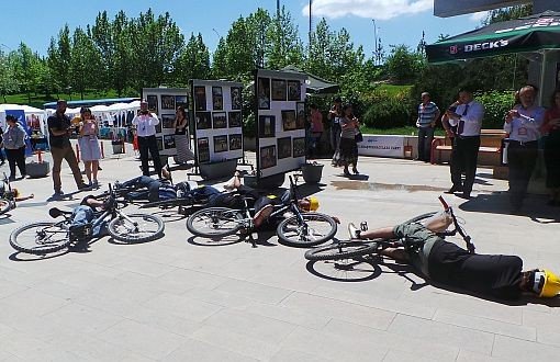 Sivil Sesler’de Bisikletçilerden Soma Protestosu